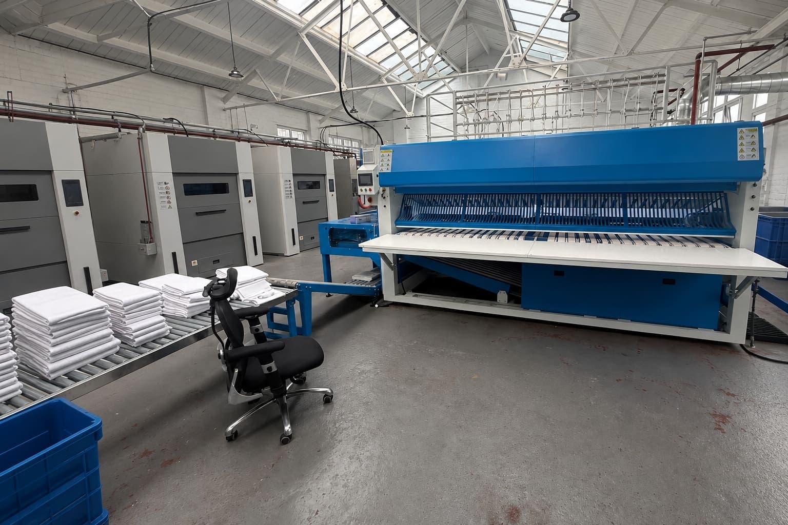 Inside the Mayfair Linen Hire Greenford depot