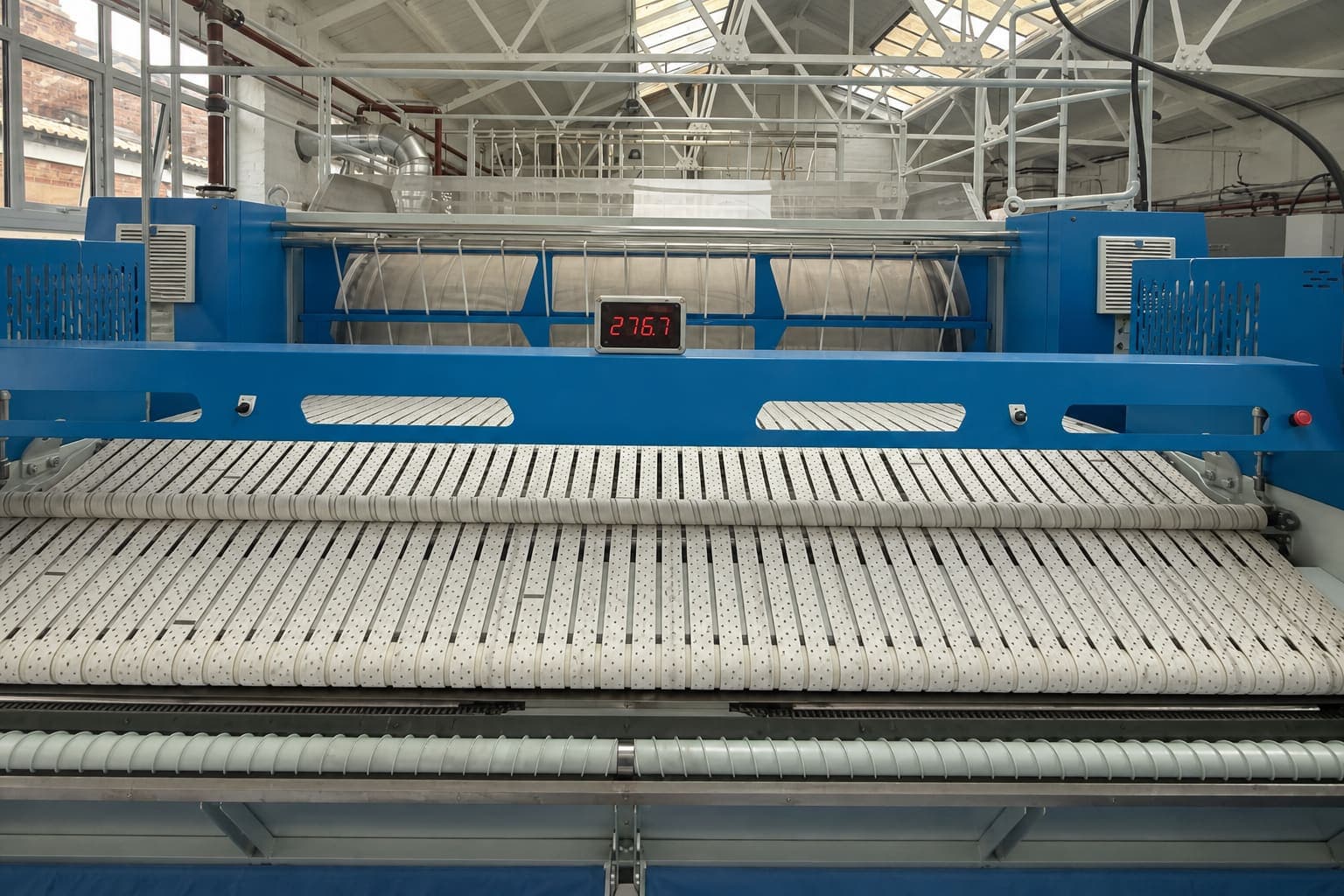 Commercial flatwork finishing equipment at Greenford